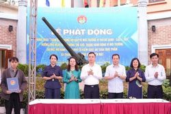 Phường Láng ra mắt mô hình tuyến phố an toàn thực phẩm và phát động bảo vệ môi trường