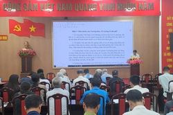 Xã Bình Minh tiếp tục hoàn thiện phương án sắp xếp 46 thôn, tổ dân phố