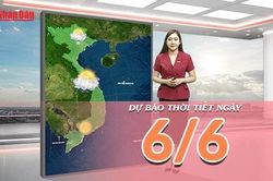 [Video] Dự báo thời tiết ngày 6/6/2026: Miền Bắc nắng nóng trở lại, Trung Bộ tiếp tục khô nóng kéo dài, Nam Bộ chiều tối có mưa dông