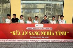 'Bữa ăn nghĩa tình', lan tỏa yêu thương trong giảng đường đại học