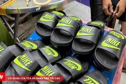 Triệt phá đường dây sản xuất hơn 23.000 đôi dép giả nhãn hiệu