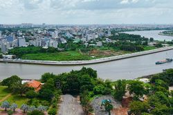 Người dân kỳ vọng cầu Vàm Thuật hơn 1.000 tỷ xóa cảnh đi vòng qua cầu sắt tạm