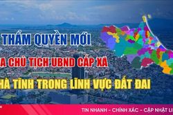 [Infographic] 14 thẩm quyền mới của chủ tịch UBND cấp xã ở Hà Tĩnh trong lĩnh vực đất đai