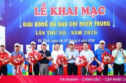 6 đội tranh tài Giải Bóng đá Báo chí miền Trung lần thứ XII