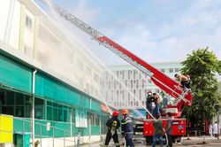 Thực tập phương án chữa cháy tại Bệnh viện Ung bướu Kiên Giang