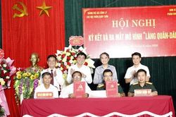 Bắc Ninh: Ra mắt mô hình 'Làng Quân - Dân' thắt chặt tình đoàn kết tại xã Cẩm Lý