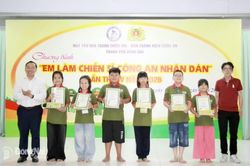 Bế mạc chương trình Em làm chiến sĩ công an nhân dân lần IV