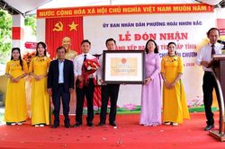 Đón Bằng Di tích lịch sử cấp tỉnh Đền thờ Ông tổ nghề dệt chiếu cói Chương Hòa
