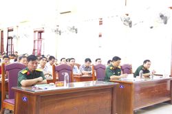 Tập huấn diễn tập tác chiến trong khu vực phòng thủ cho 12 xã, phường