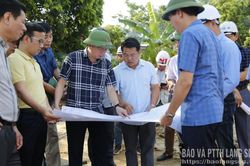 Lãnh đạo UBND tỉnh kiểm tra các dự án thuộc Đề án thí điểm xây dựng cửa khẩu thông minh và Khu tái định cư Thụy Hùng