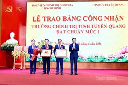 Trường Chính trị tỉnh được công nhận đạt chuẩn mức 1