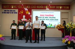 BSR được vinh danh tại Giải thưởng Bảo vệ môi trường tỉnh Quảng Ngãi