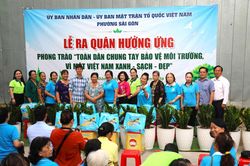 Phường Sài Gòn tổ chức Lễ ra quân 'Chung tay bảo vệ môi trường'