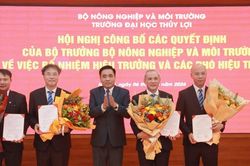 Giáo sư Nguyễn Trung Việt được bổ nhiệm làm Hiệu trưởng Trường Đại học Thủy lợi
