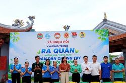 Xã Ngọc Hồi ra quân hưởng ứng phong trào 'Toàn dân chung tay bảo vệ môi trường, vì Thủ đô xanh - sạch - đẹp'
