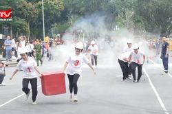 350 vận động viên tham gia Hội thi nghiệp vụ PCCC và CNCH