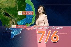 [Video] Dự báo thời tiết ngày 7/6/2026: Miền Bắc nắng nóng trở lại, Trung Bộ tiếp tục đợt nắng nóng gay gắt