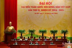 [Ảnh] Khai mạc phiên thứ nhất Đại hội đại biểu toàn quốc Hội Nông dân Việt Nam lần thứ IX