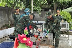 Điện Biên lấy mẫu, số hóa thông tin 128 hài cốt liệt sĩ tại nghĩa trang liệt sĩ Tuần Giáo