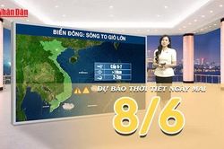 [Video] Dự báo thời tiết đêm nay và ngày mai ngày 8/6/2026: Bắc Bộ sắp đón mưa lớn, Trung Bộ oi bức trên diện rộng