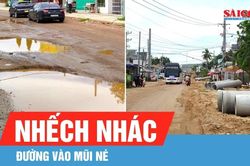 Nhếch nhác đường vào Mũi Né