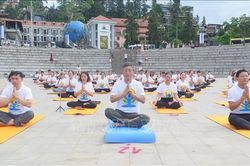Đồng diễn 'Yoga - Sa Pa trong sương'
