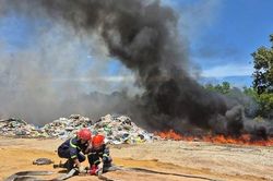 Lửa thiêu rụi rừng phòng hộ ven biển Quảng Ngãi, hàng trăm người căng mình dập cháy