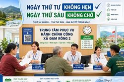 Lâm Đồng: Xã Đam Rông 2 triển khai ngày làm thủ tục không hẹn, không chờ