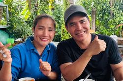 Trung Dũng bên Cát Tường: 'Không ai sướng bằng em này'