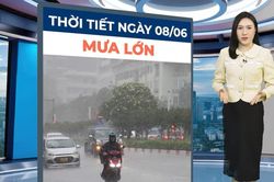 Bản tin thời tiết ngày 8/6: Bắc Bộ ngày nắng nóng, chiều tối chuyển mưa dông diện rộng