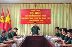 Quân khu 5 giao nhiệm vụ cho cán bộ tham gia Hội thi Chủ nhiệm Phòng không tỉnh (thành phố) toàn quân năm 2026