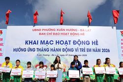 Sôi nổi hoạt động hè và hưởng ứng Tháng hành động vì trẻ em ở phường Xuân Hương - Đà Lạt