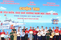 Lâm Đồng đoạt giải Nhất Vòng chung kết khu vực 5 cuộc thi 'Em yêu biển, đảo quê hương'