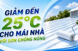 Giảm đến 25 độ cho mái nhà với sơn chống nóng