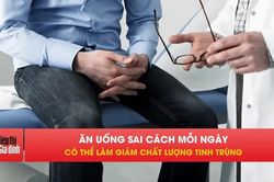 5 thói quen ăn uống âm thầm làm yếu sinh sản nam giới