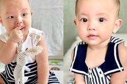 Cặp song sinh nhà Hồ Ngọc Hà lúc 7 tháng tuổi đáng yêu như thế nào?