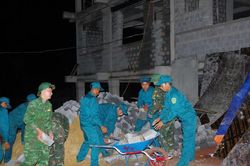 Quảng Trị huy động 300 cán bộ, chiến sĩ hỗ trợ xây dựng trường nội trú