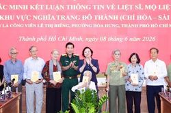 Phó Thủ tướng Phạm Thị Thanh Trà: Tiến thêm một bước quan trọng trên hành trình tìm kiếm khu mộ liệt sĩ tập thể tại Công viên Lê Thị Riêng