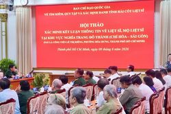 Hội thảo xác minh kết luận thông tin về liệt sĩ, mộ liệt sĩ tại khu vực nghĩa địa Chí Hòa-Chợ Quán (trước đây)