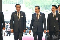 [Ảnh] Chủ tịch Quốc hội Trần Thanh Mẫn hội kiến Thủ tướng Thái Lan Anutin Charnvirakul