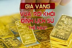 Giá vàng vừa 'rơi' khỏi đỉnh lịch sử thế nào?