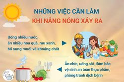 Những việc cần làm khi nắng nóng xảy ra