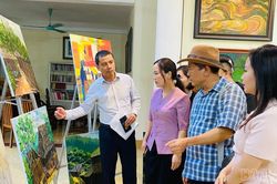 Bế mạc Trại sáng tác mỹ thuật 'Sắc màu vùng cao'