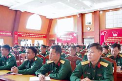 Bộ CHQS tỉnh L&acirc;m Đồng tổ chức học tập chuy&ecirc;n đề ch&iacute;nh trị, ph&aacute;p luật