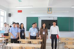 Kiểm tra công tác chuẩn bị Kỳ thi tốt nghiệp THPT năm 2026 tại các điểm thi