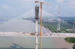 Cầu Phước Khánh nối TP.HCM - Đồng Nai: Tăng tốc thi công, hợp long trong tháng 6
