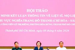 Phó Thủ tướng Phạm Thị Thanh Trà chủ trì Hội thảo xác minh kết luận thông tin về liệt sĩ, mộ liệt sĩ tại khu vực nghĩa trang Đô Thành