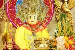 Nấu nước tắm Bà Chúa Xứ Núi Sam từ 9 loại hoa