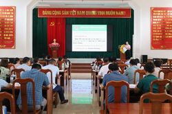 Tập huấn cho 28 cán bộ kiêm nhiệm, phối hợp thực hiện tín dụng chính sách xã hội