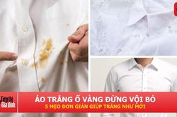 5 mẹo đơn giản giúp quần áo trắng ố vàng sáng màu trở lại